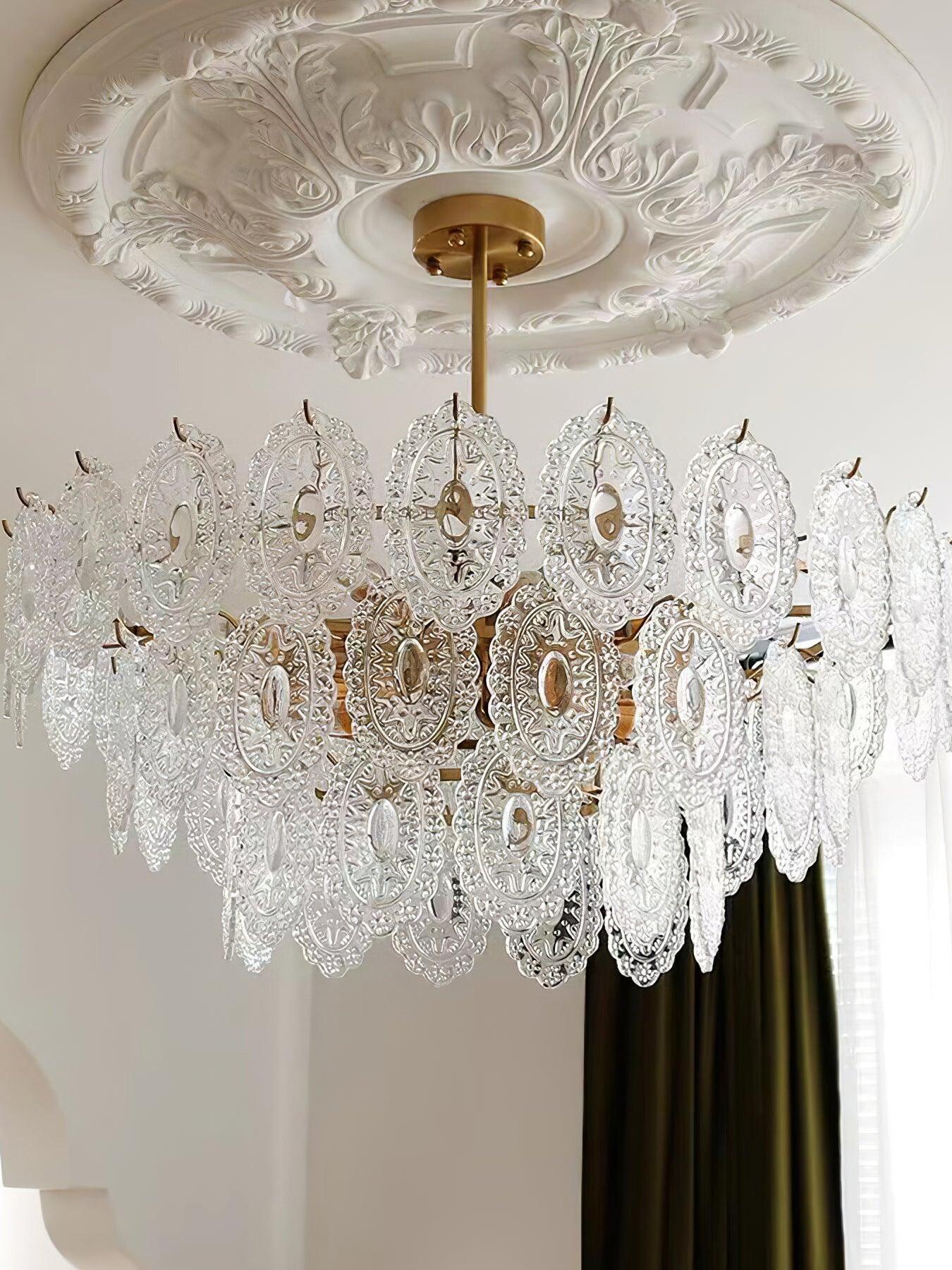 Wave Glass Chandelier - Cueteks