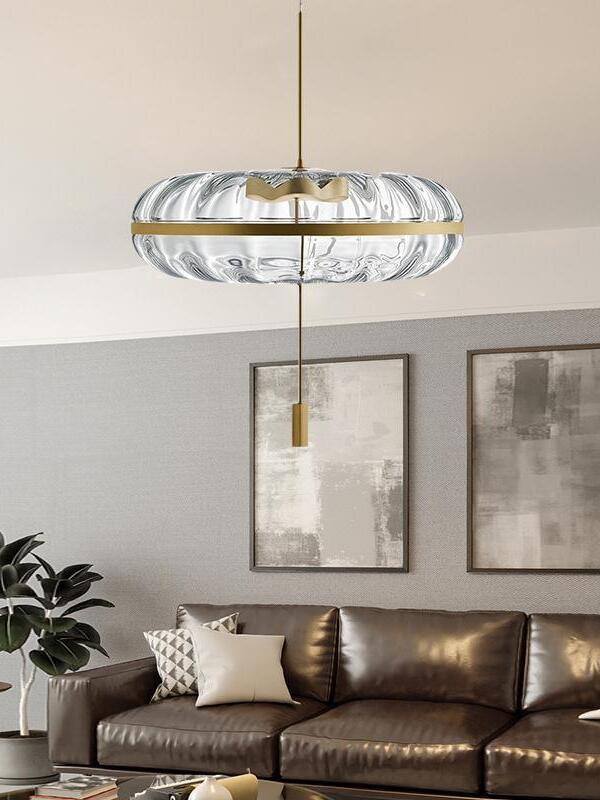 Jolie pendant above a lounge seating arrangement