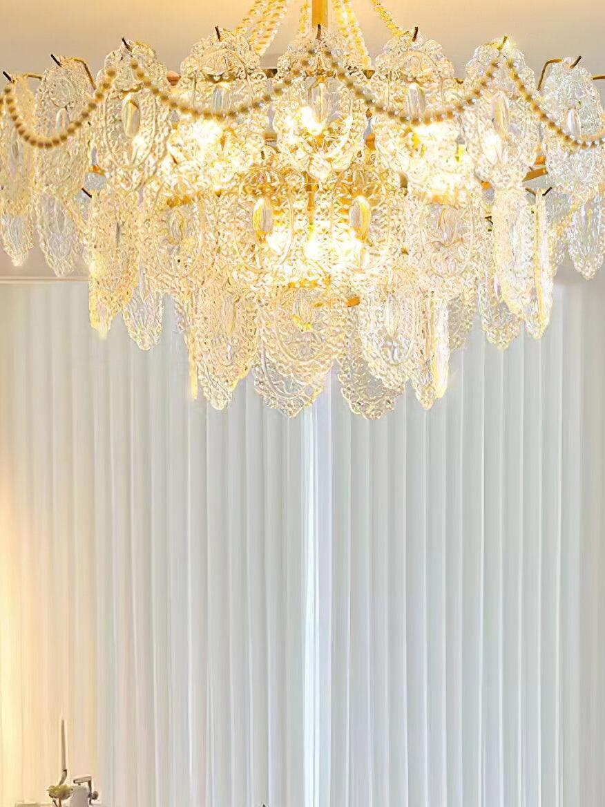 Pearls Glass Chandelier - Cueteks