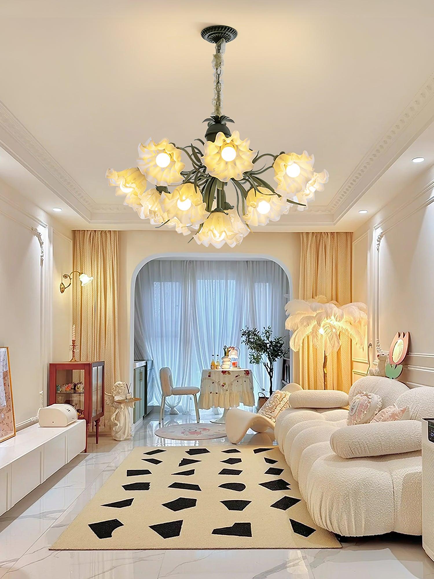 Lily of the Valley Flower Chandelier - Cueteks