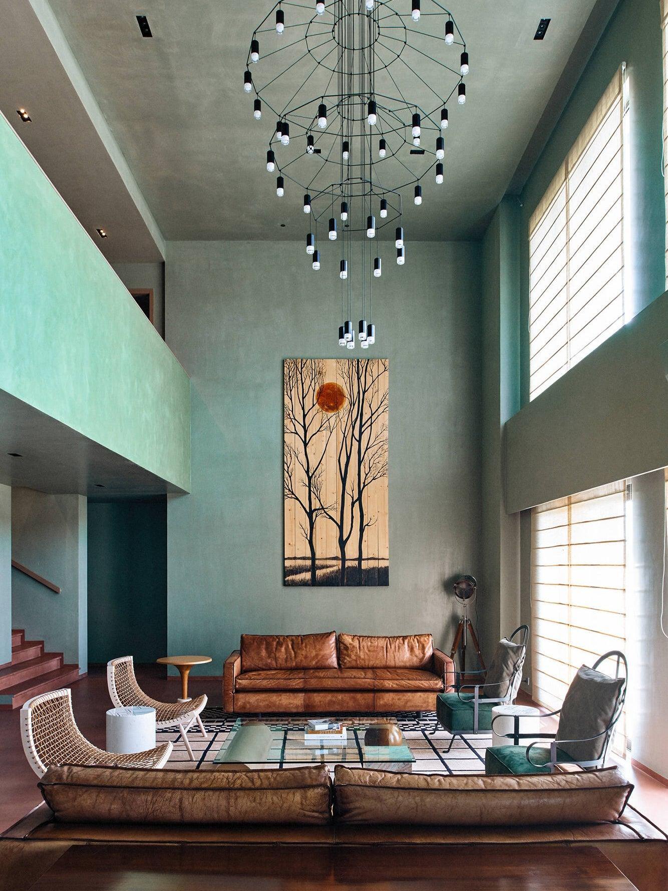 Industrial Metal Lines Multi-head Chandelier - Cueteks