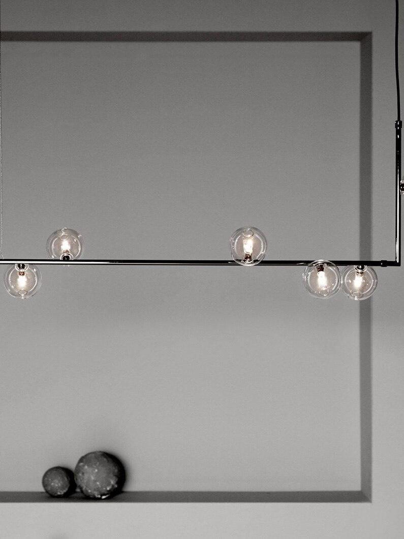 Linear Air 73 Glass Ball Pendant Lamp - Cueteks