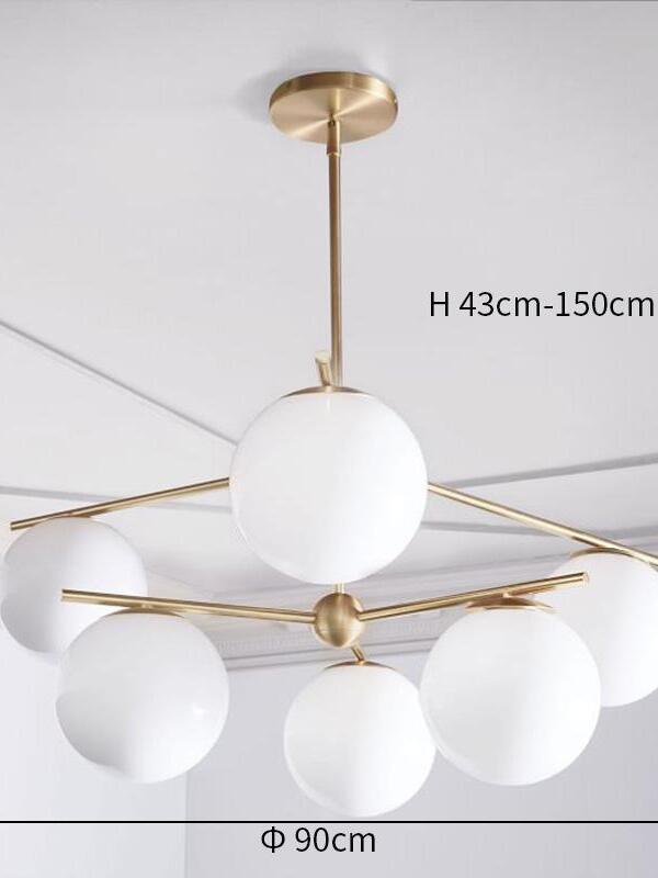 Sphere & Stem Chandelier - Cueteks