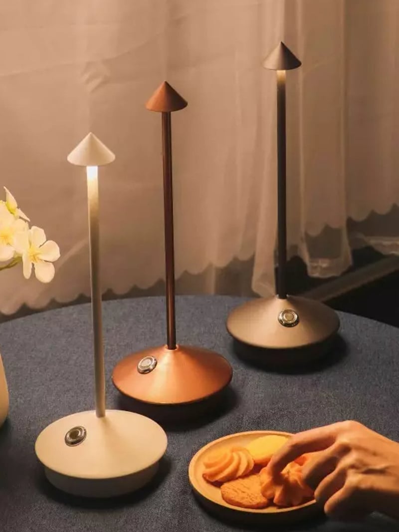 Pine Rechargeable Led Table Lamp For Dining Room - Cueteks