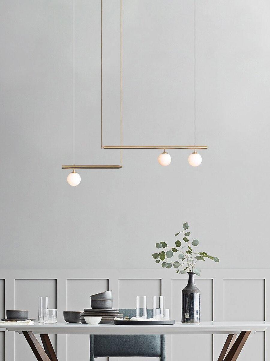 Multi-layer Rod Satellite Ball Ceiling Light - Cueteks