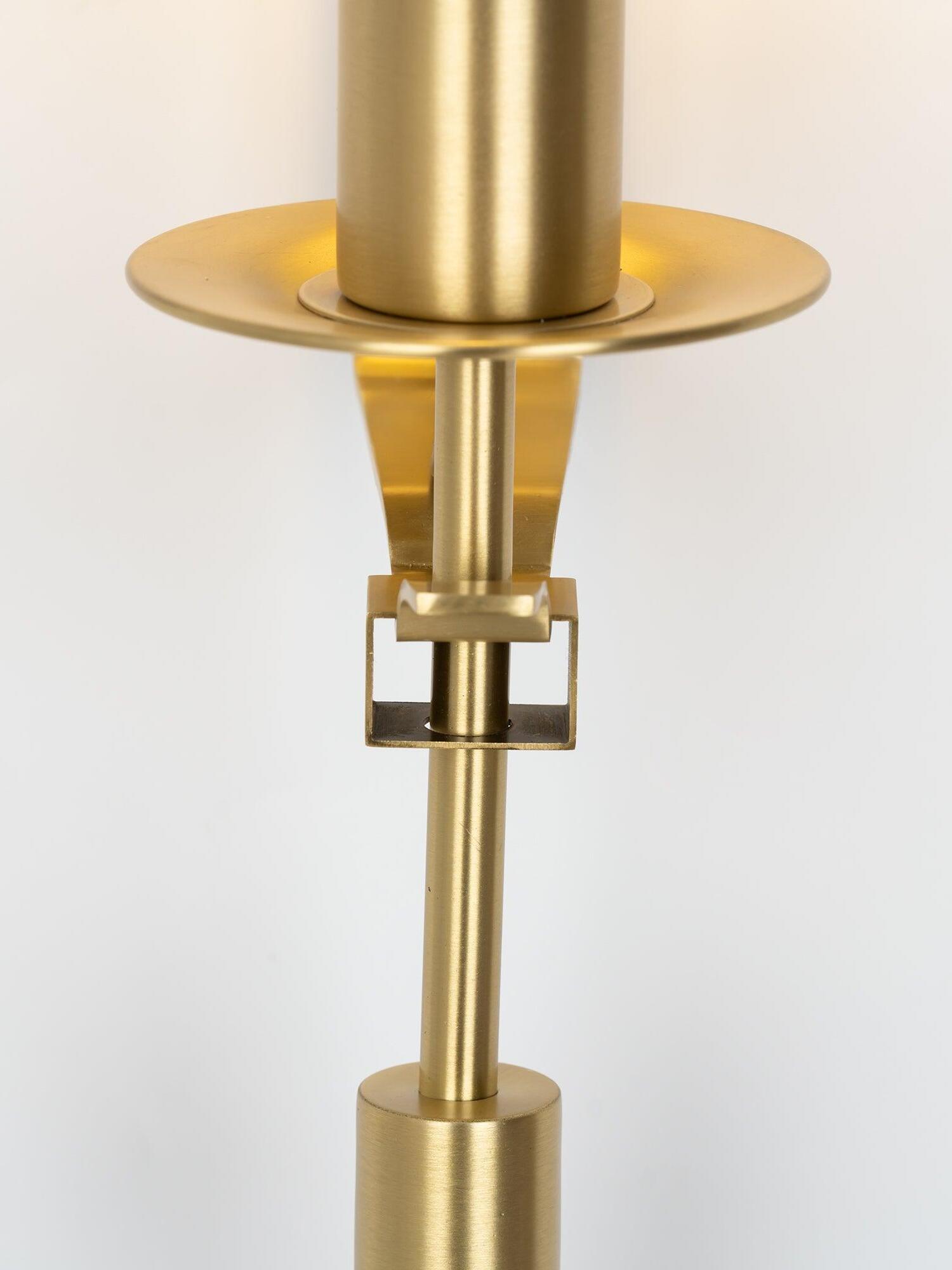 Retro Brass Fontanelle Glass Wall Lamp For Bedroom - Cueteks
