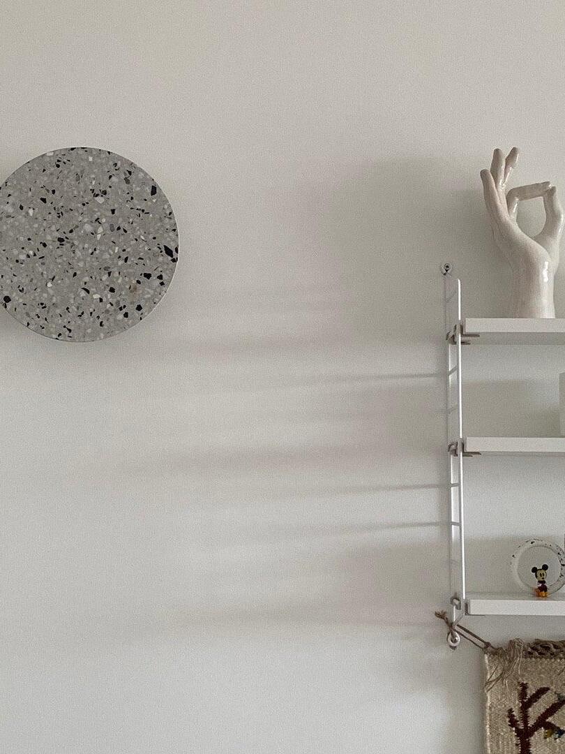 Modern Round Terrazzo Pin Wall Lamp - Cueteks