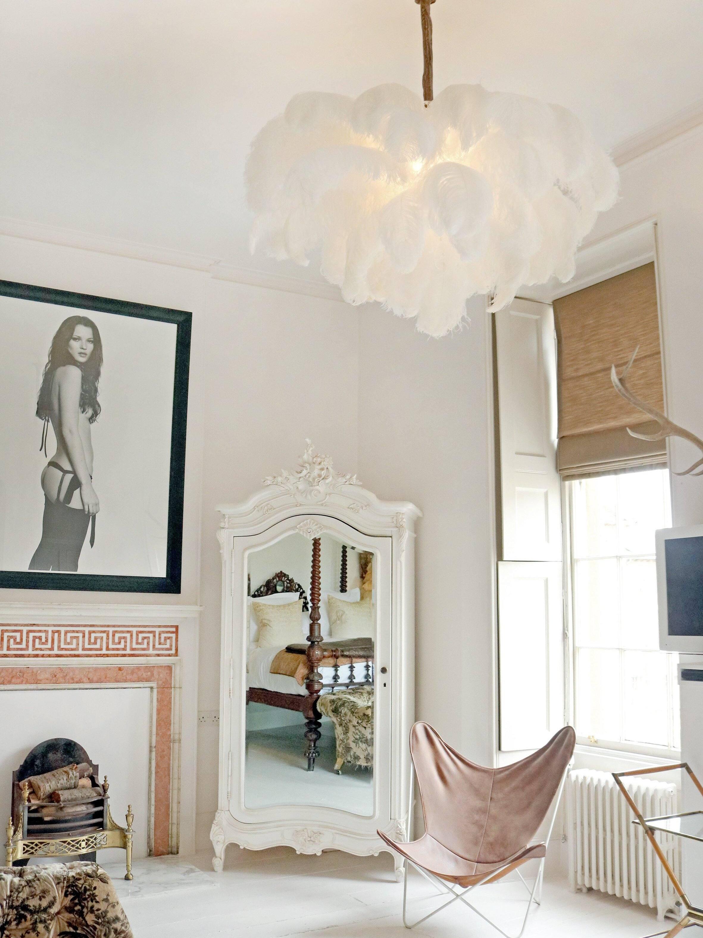 Ostrich Feather Chandeliers - Cueteks