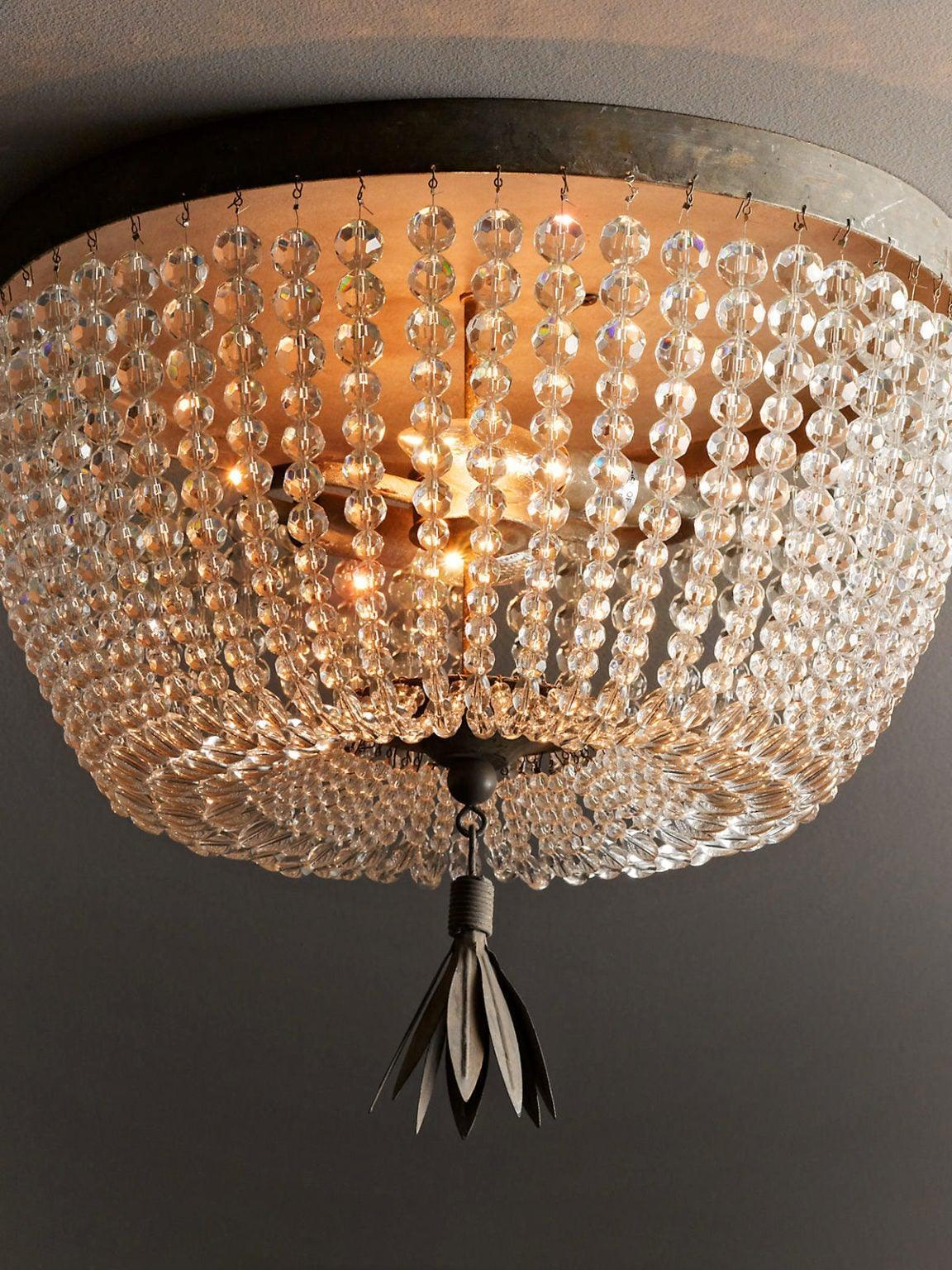 Dauphine Crystal Ceiling Light - Cueteks