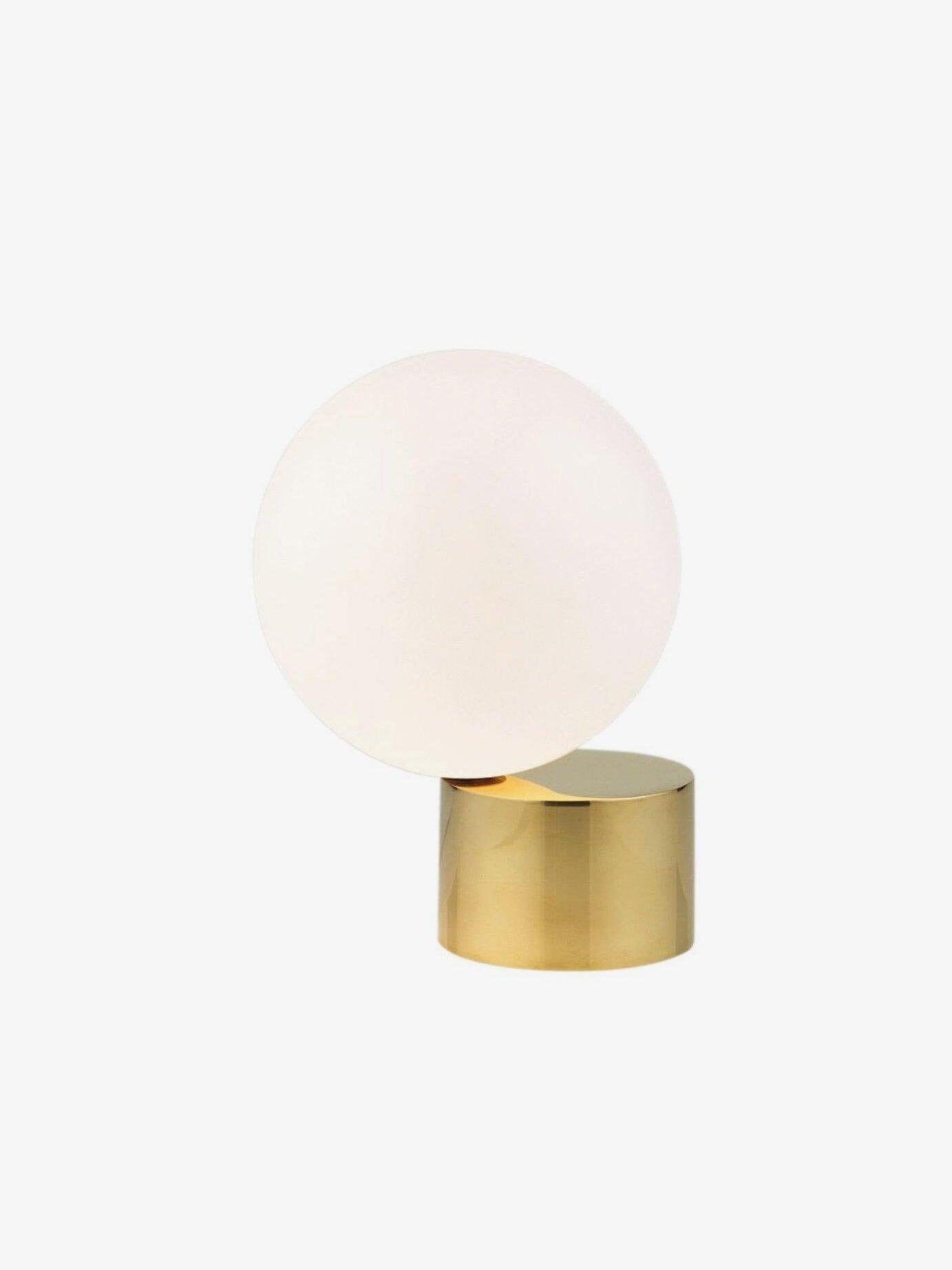 Modern Tip of The Tongue Glass Ball Table Lamp - Cueteks