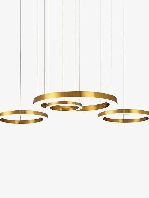 Classic Metal Circular Ring Mahlu Chandelier - Cueteks