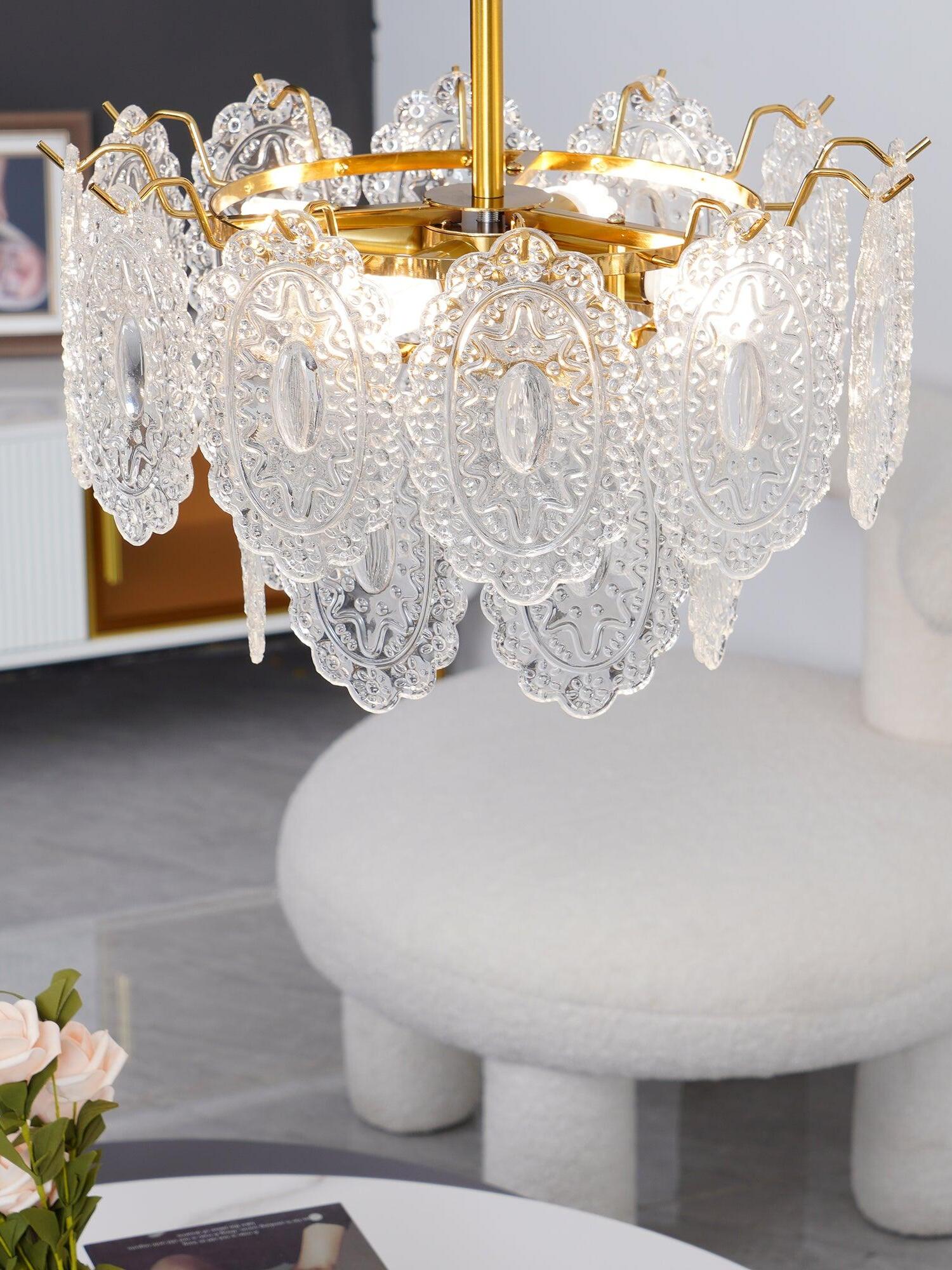 Wave Glass Chandelier - Cueteks
