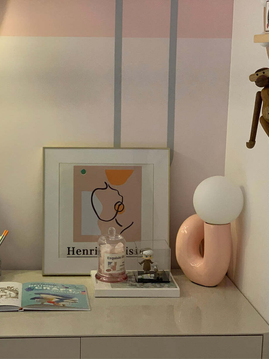 Delicate Neotenic Glass Bedroom Table Lamp  - Cueteks