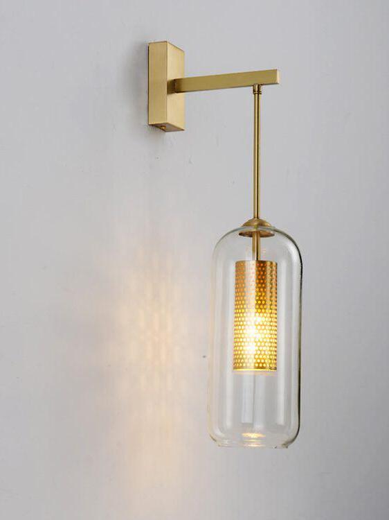 Middle Ages Vadim Glass Lantern Wall Lamp - Cueteks
