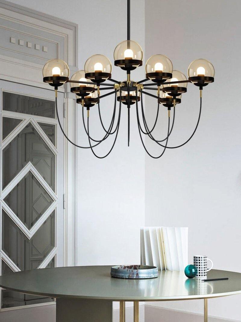 Glass Ball Chandelier - Cueteks