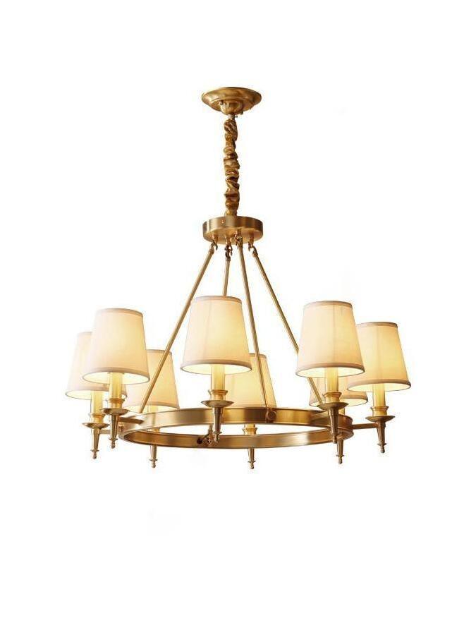 Antique Brass Chandelier - Cueteks