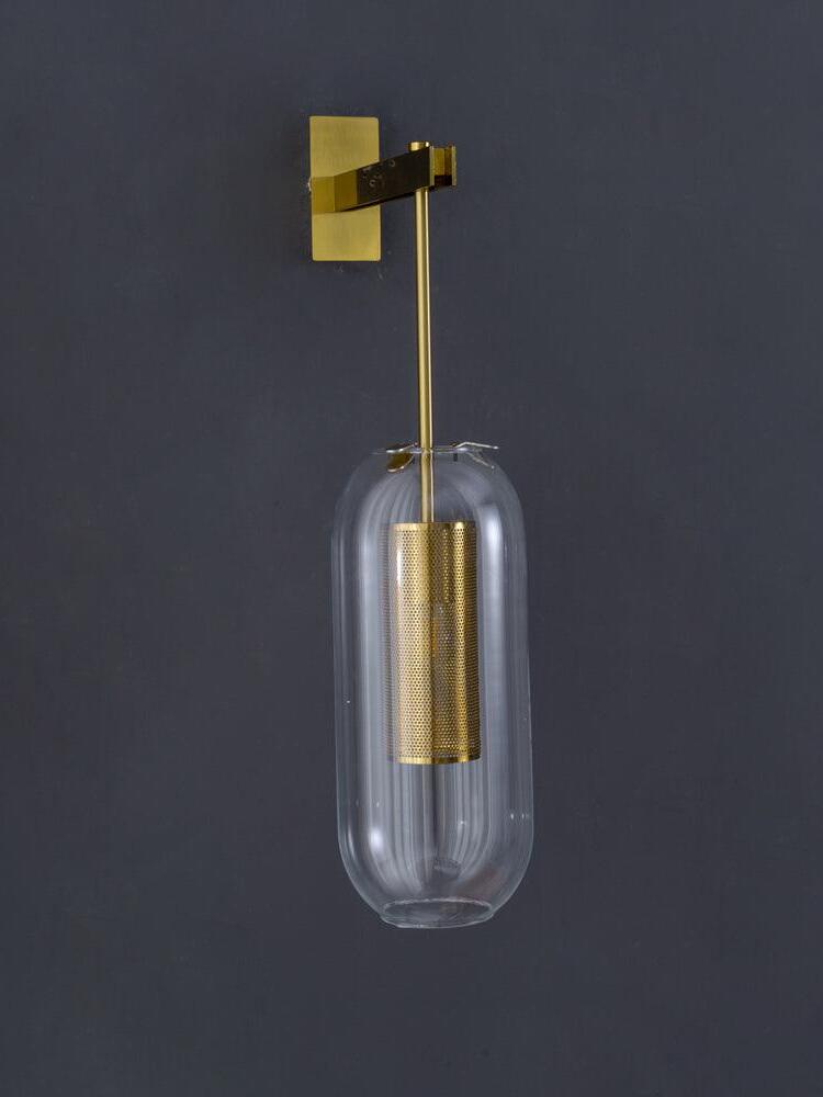 Middle Ages Vadim Glass Lantern Wall Lamp - Cueteks