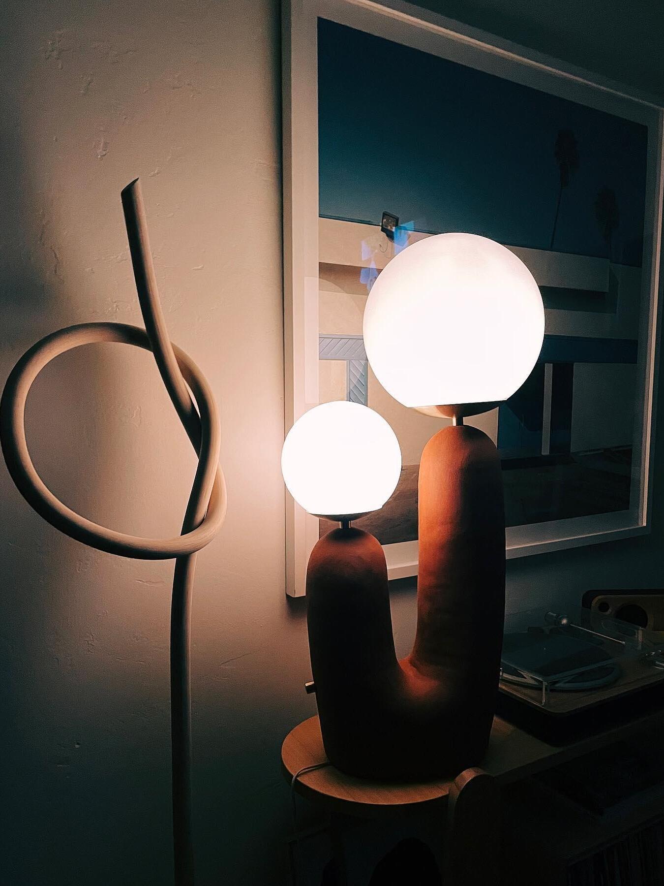 Macaroon Oo Ceramics Cactus Table Lamp - Cueteks