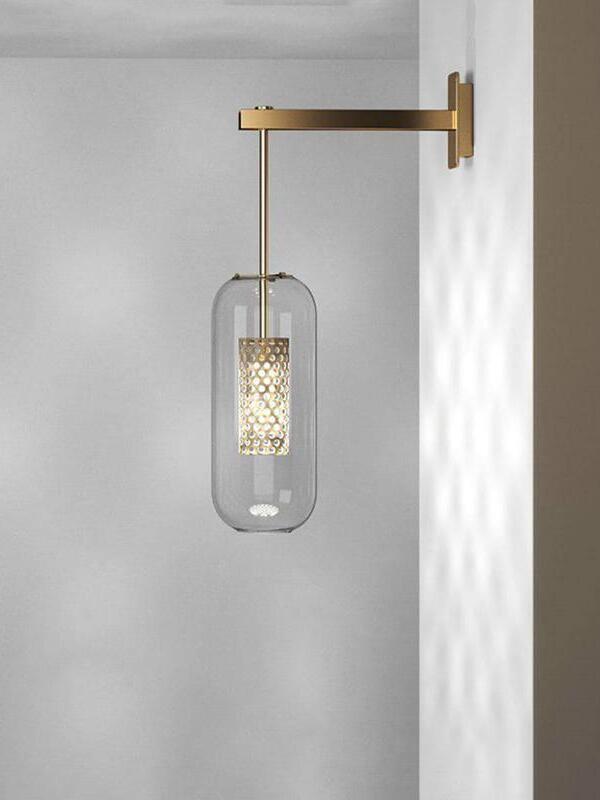 Middle Ages Vadim Glass Lantern Wall Lamp - Cueteks