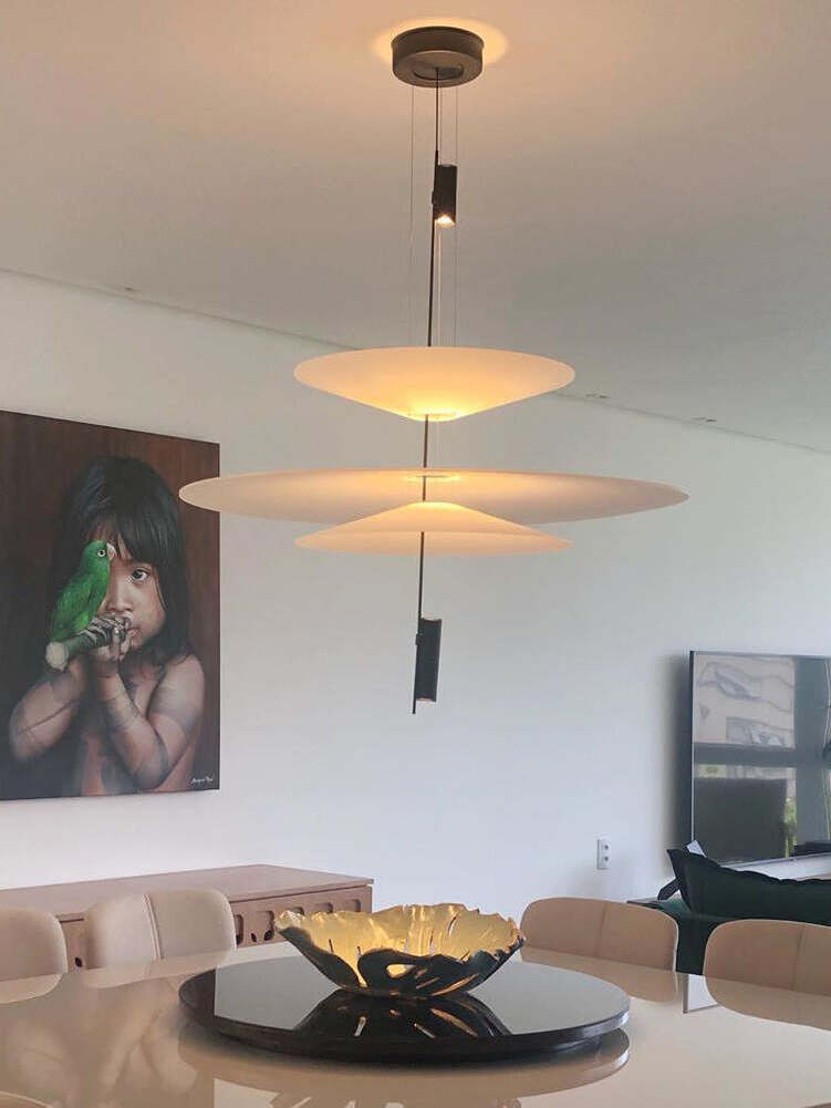 Stylish Metal Flamingo Chandelier for Living Room - Cueteks