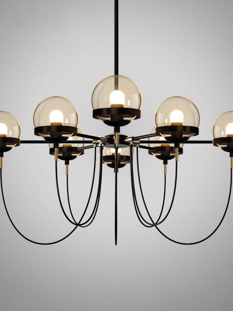 Glass Ball Chandelier - Cueteks