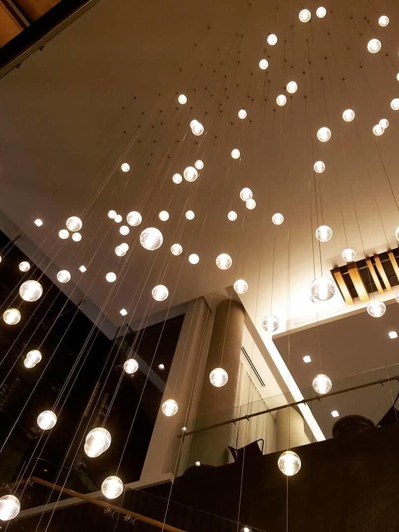 Round K9 Crystal Pendant Lamp - Cueteks