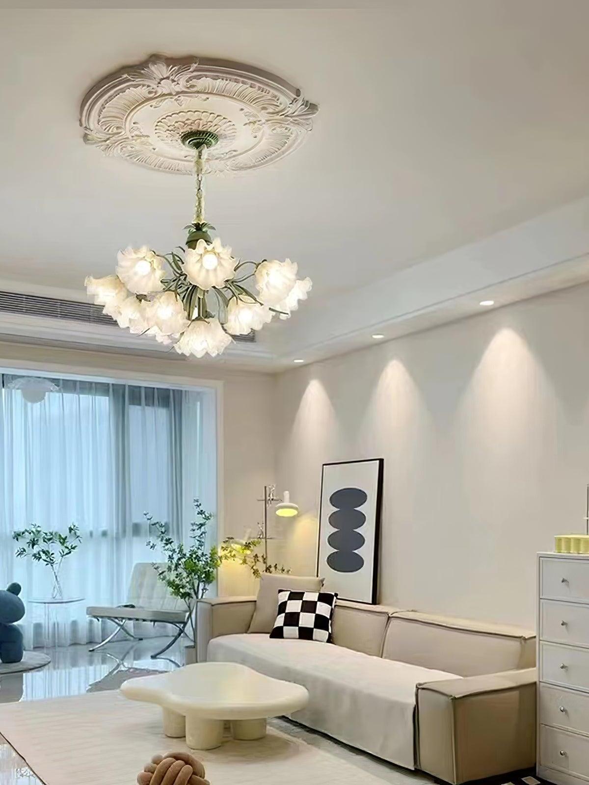 Lily of the Valley Flower Chandelier - Cueteks