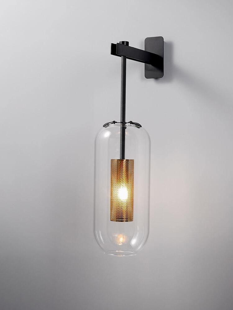Middle Ages Vadim Glass Lantern Wall Lamp - Cueteks