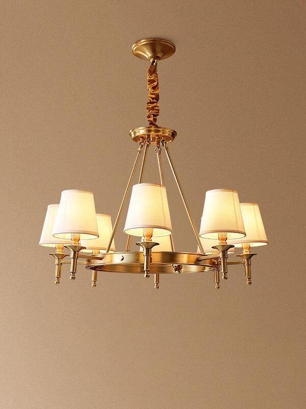 Antique Brass Chandelier - Cueteks