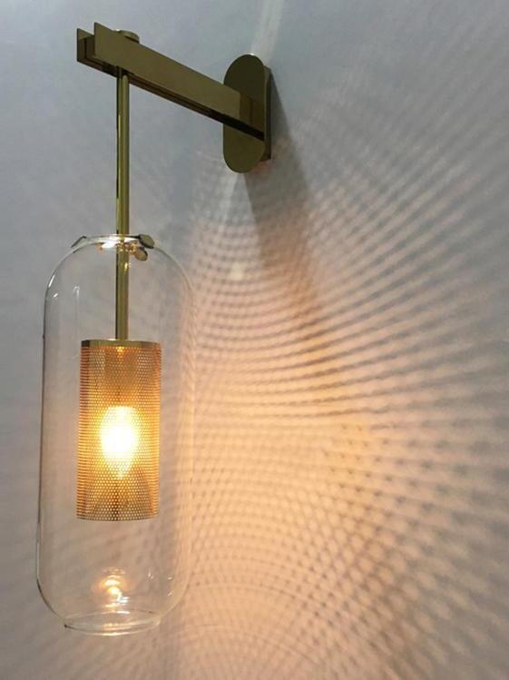 Middle Ages Vadim Glass Lantern Wall Lamp - Cueteks
