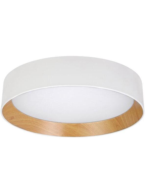 Low-angle white round ceiling light