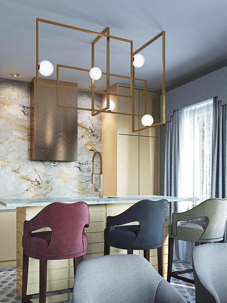 Mondrian Glass Ceiling Light - Cueteks