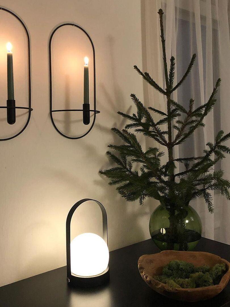 Portable Carrie Glass Ball LED Table Lamp - Cueteks