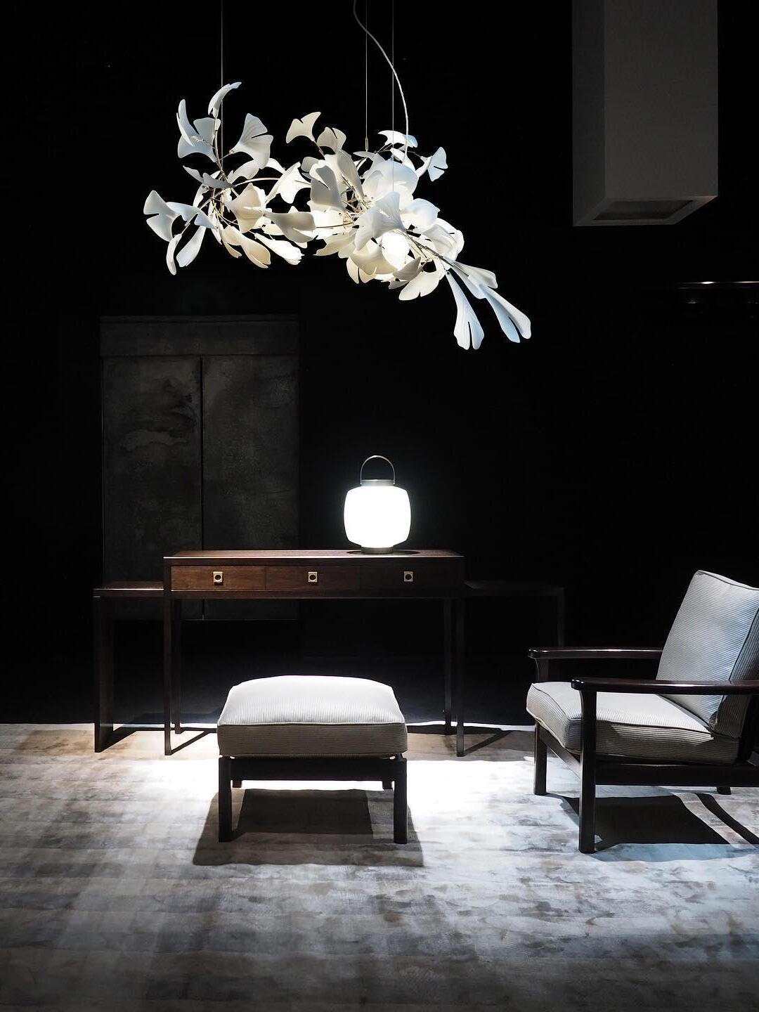 Creative Ceramics Gingko Flower Chandelier G - Cueteks