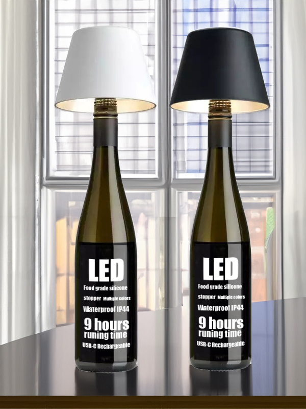 DIY Cordless Wine Bottle Charging Lamp - Cueteks