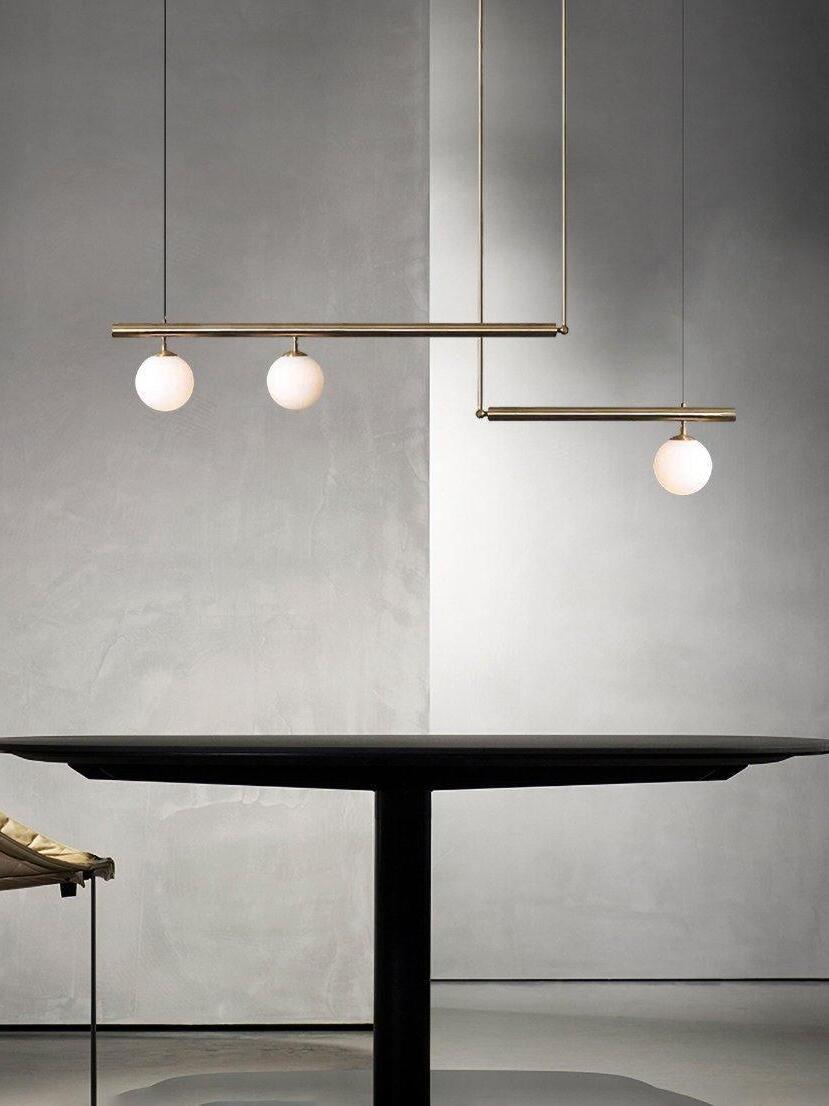 Multi-layer Rod Satellite Ball Ceiling Light - Cueteks