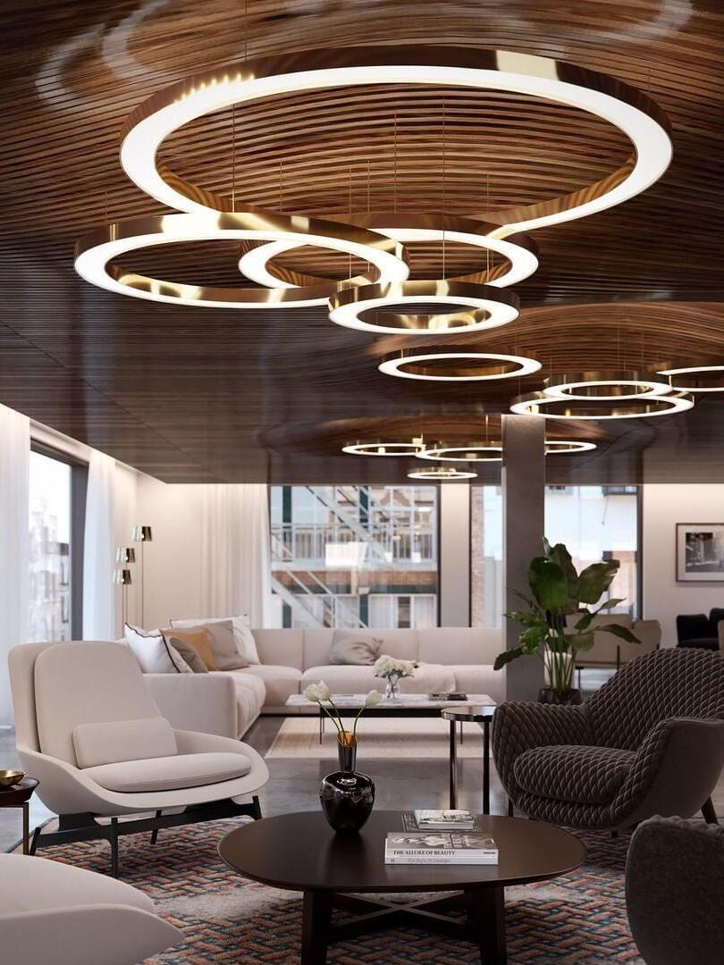 Classic Metal Circular Ring Mahlu Chandelier - Cueteks