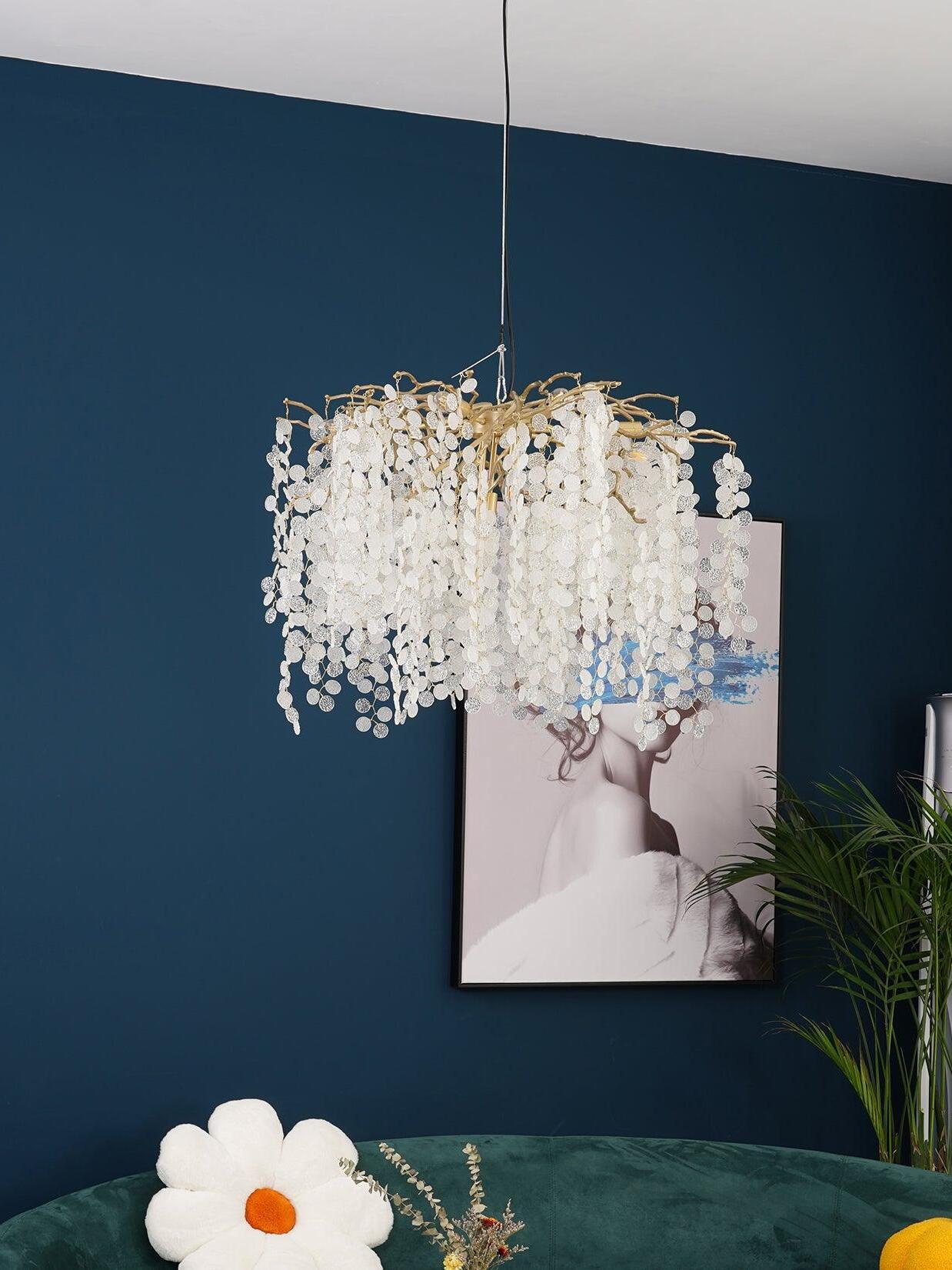 Shiro Noda Crystal Chandelier - Cueteks