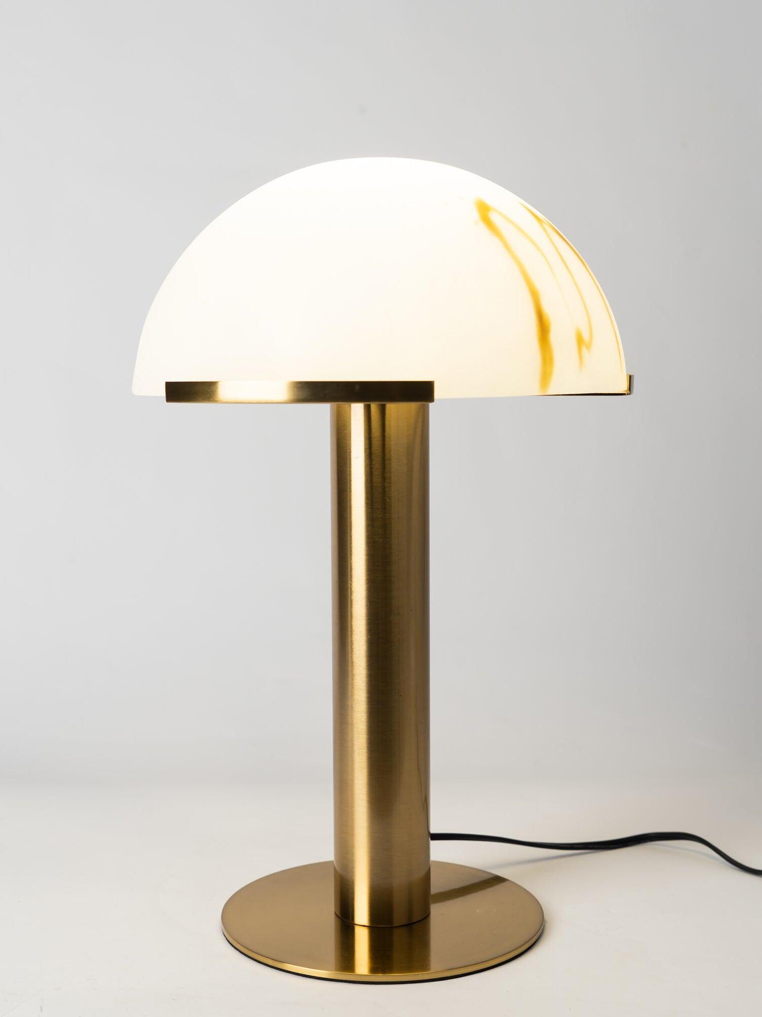 Lit dome on a Gold column and round base
