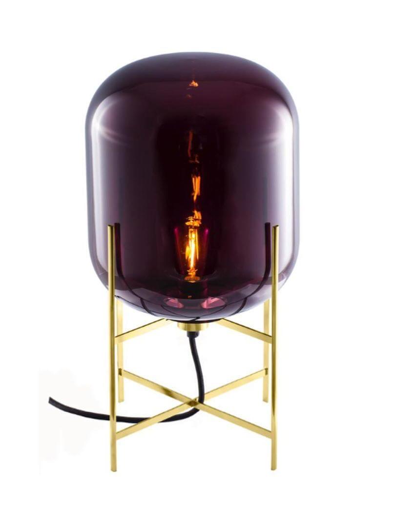 Classic Oda Transparant Glass Ball Table Lamp - Cueteks