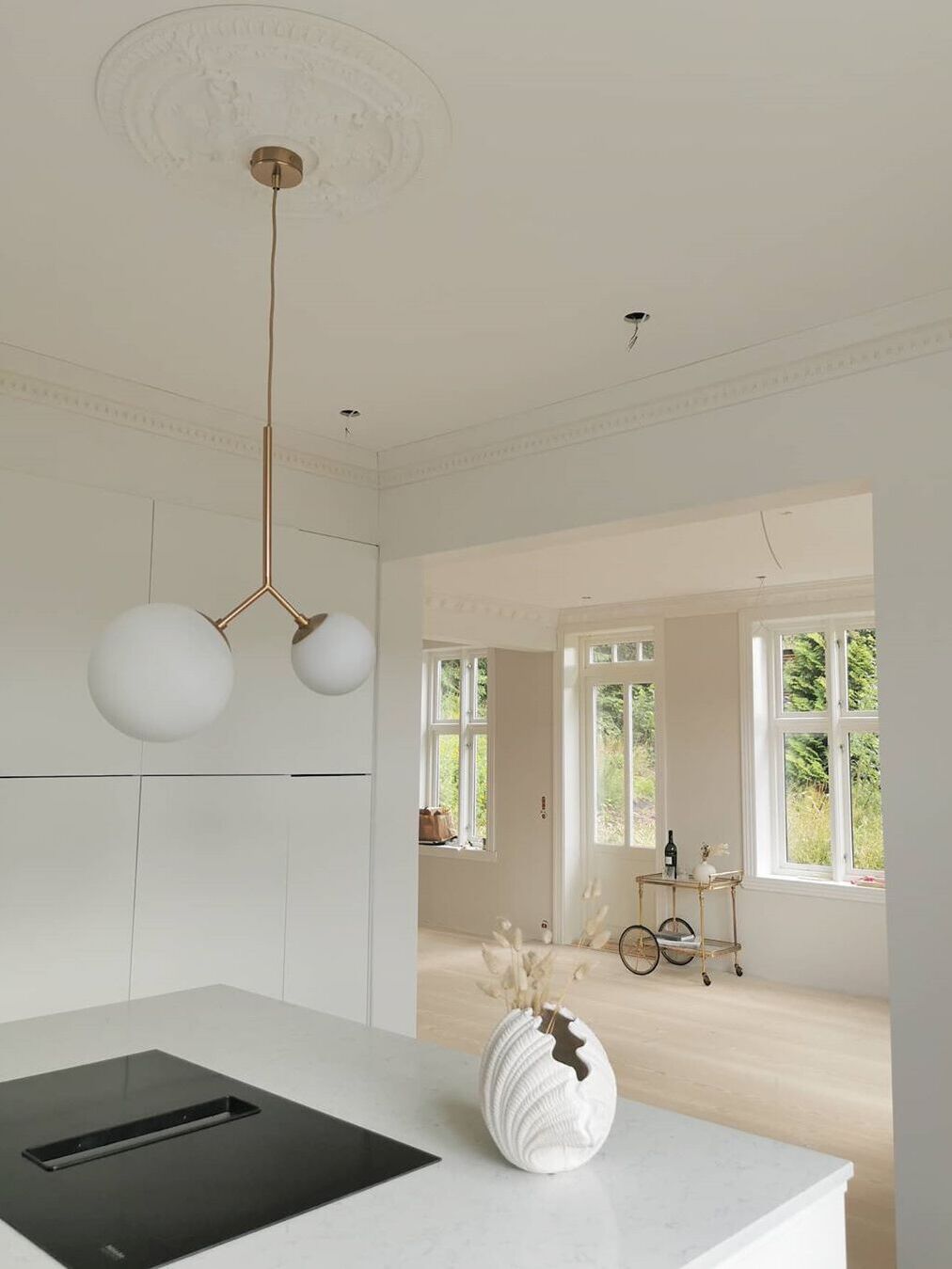 Glass Twice Pendant Lamp for Modern Interiors - Cueteks
