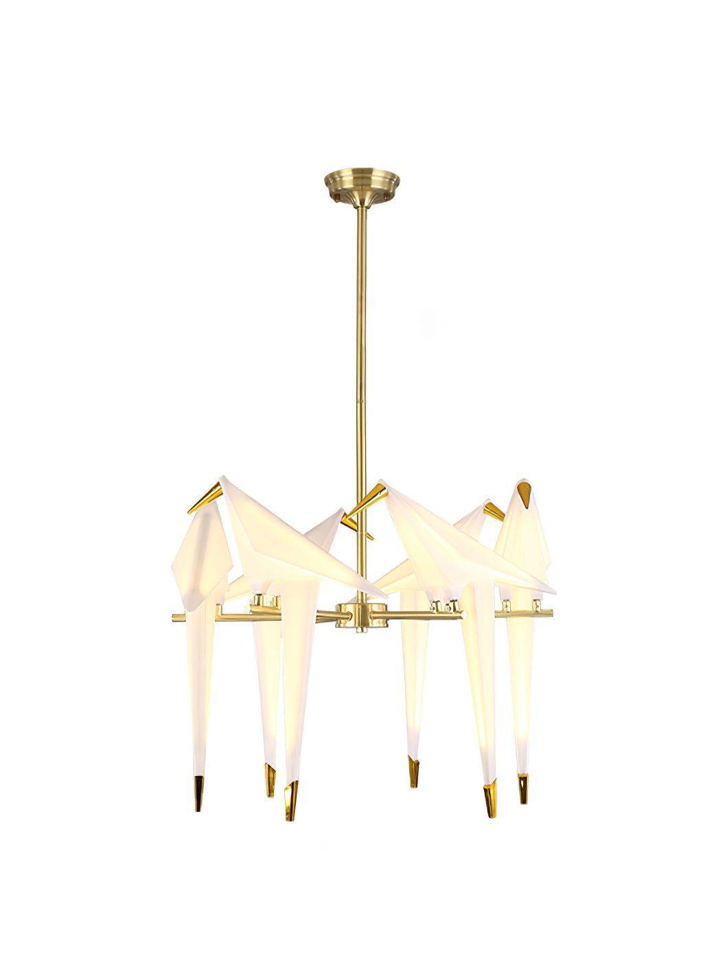 Perching Bird Chandelier - Cueteks