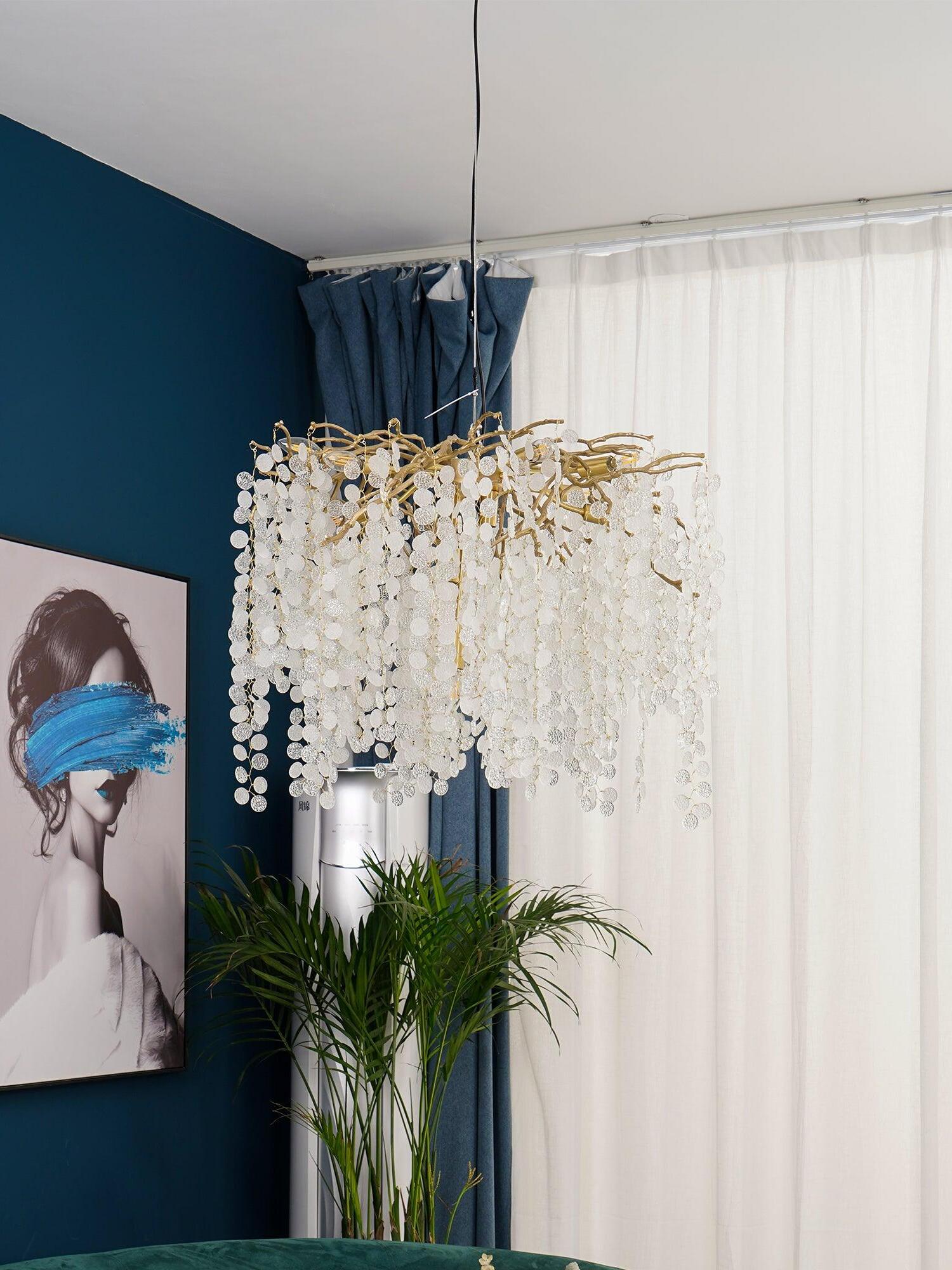 Shiro Noda Crystal Chandelier - Cueteks