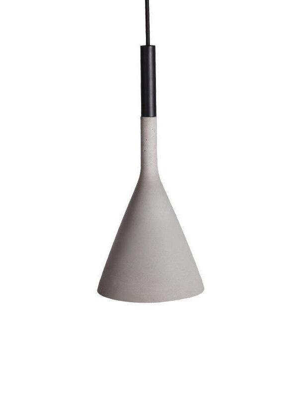 Industrial Tapered Conical Concrete Pendant Light - Cueteks