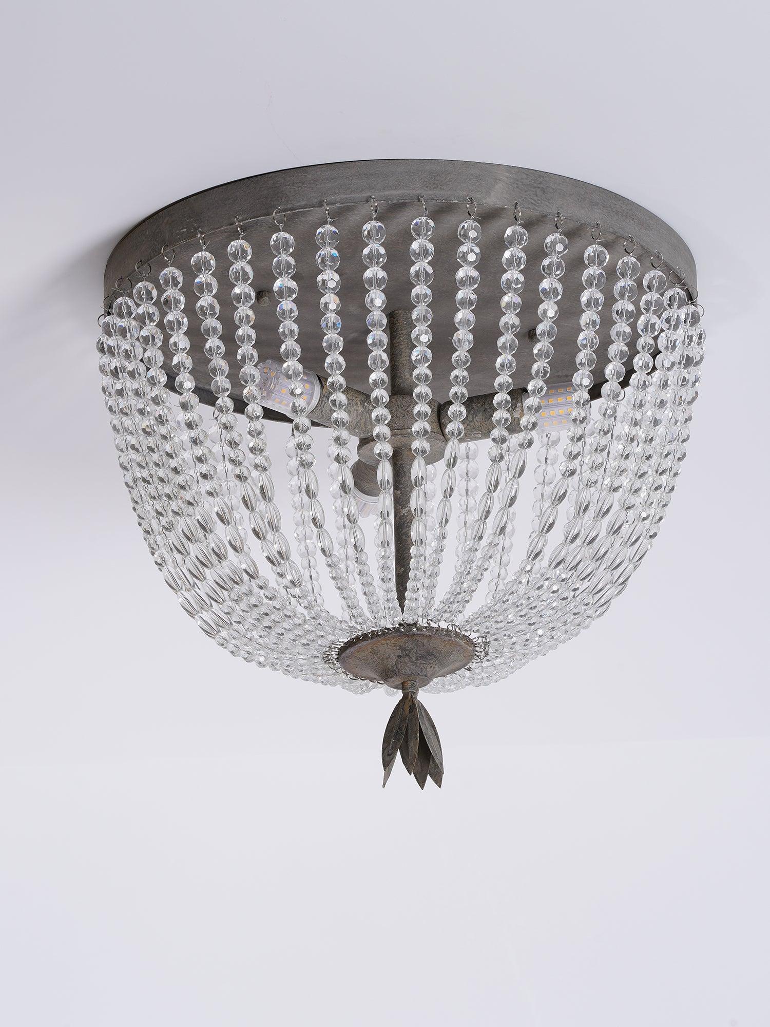 Dauphine Crystal Ceiling Light - Cueteks