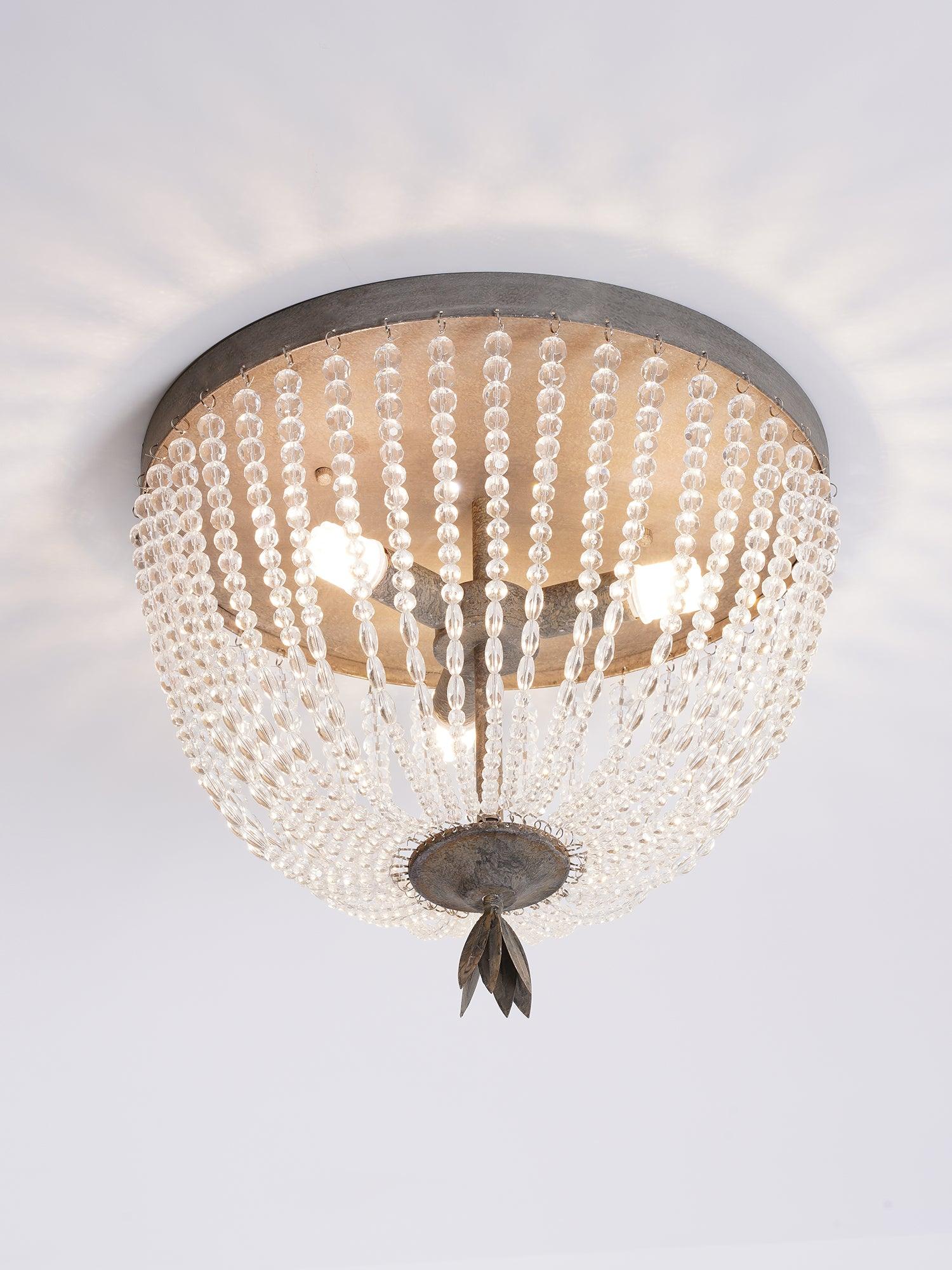 Dauphine Crystal Ceiling Light - Cueteks