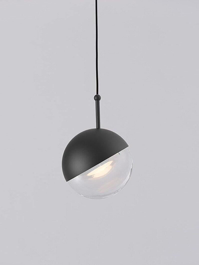 Modern Dora LED pendant lamp in Champagne Gold for Kitchen - Cueteks