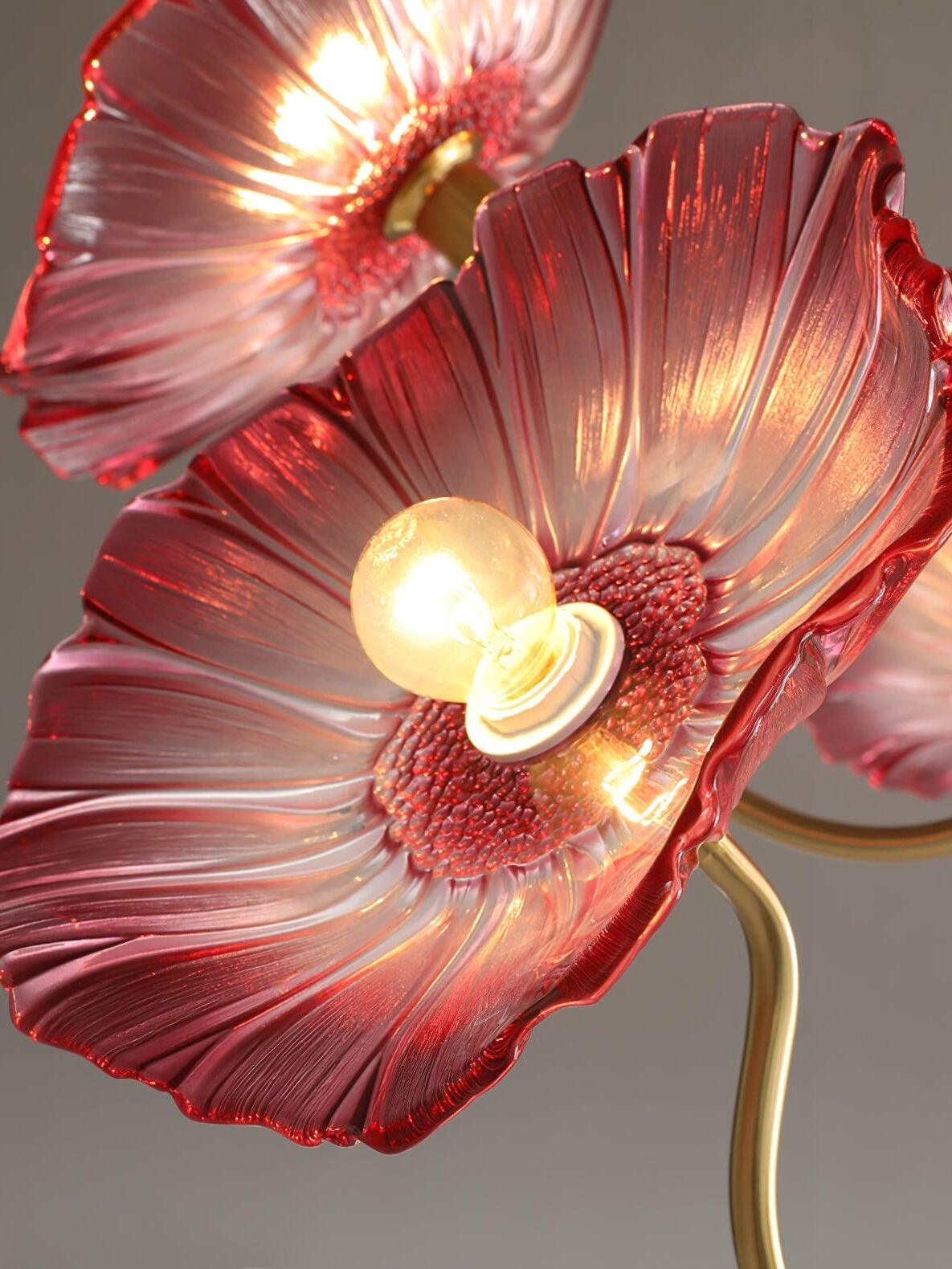 Lotus Leaf Glass Chandelier - Cueteks