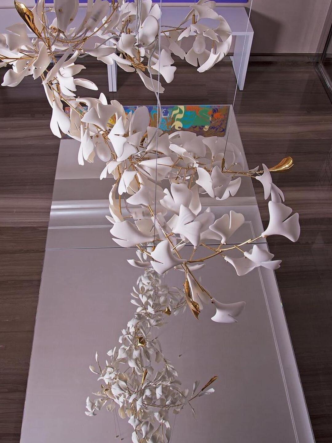 Gingko Chandelier F - Cueteks