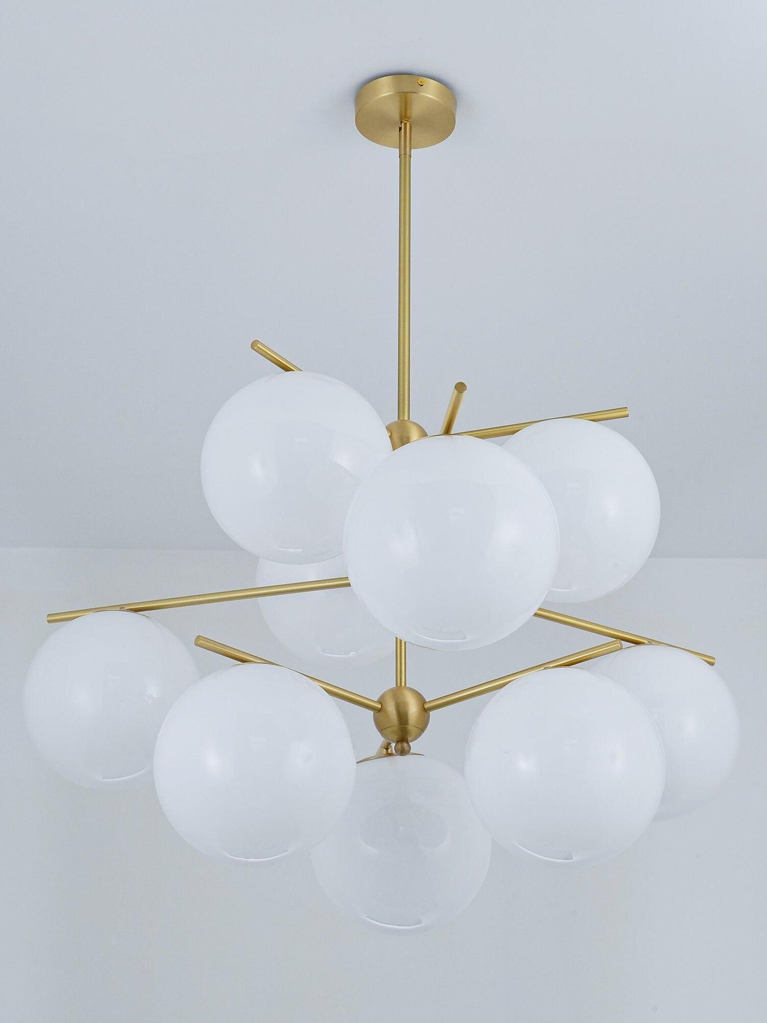 Sphere & Stem Chandelier - Cueteks